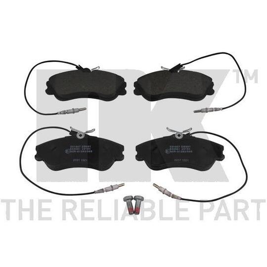 Set Balata Frenimi NK - CITROËN BERLINGO, PEUGEOT 306