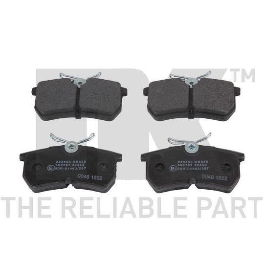 Set Balata Frenimi NK - FORD FIESTA