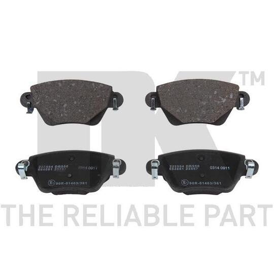 Set Balata Frenimi NK - FORD MONDEO, JAGUAR X-TYPE, RENAULT KANGOO