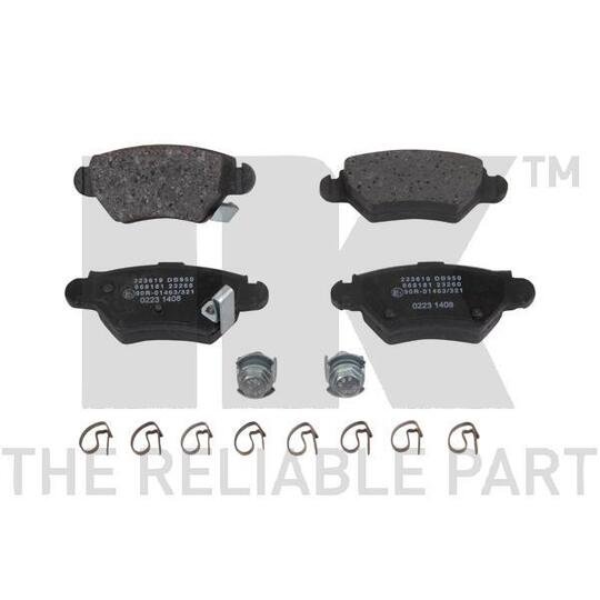 Set Balata Frenimi NK - CHEVROLET CORSA, OPEL ASTRA, VAUXHALL ASTRA