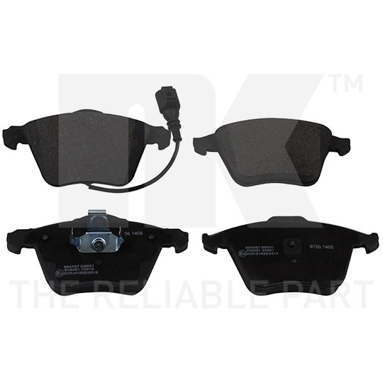 Set Balata Frenimi NK - AUDI A3, SEAT LEON, VW GOLF