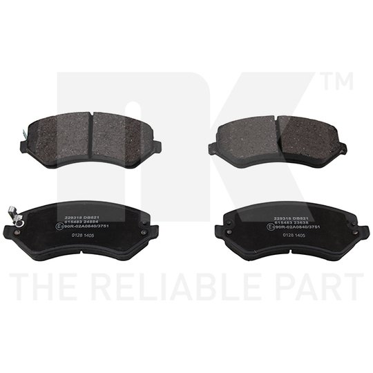 Set Balata Frenimi NK - CHRYSLER VOYAGER, DODGE CARAVAN, JEEP CHEROKEE