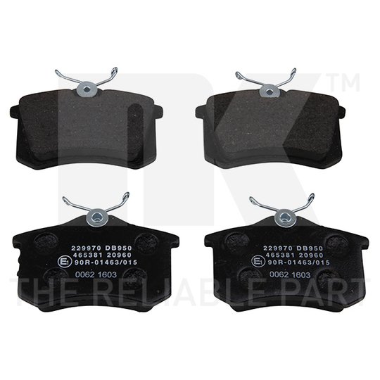 Set Balata Frenimi NK - AUDI A4, PEUGEOT 405, SEAT CORDOBA